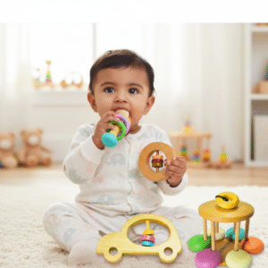 Wooden Rattles for Baby